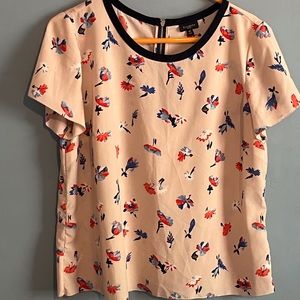 SELLING TALBOTS WOMEN BLOUSE SIZE 16 PETITE FLORAL COLOR CONDITION:PRE-OWNED